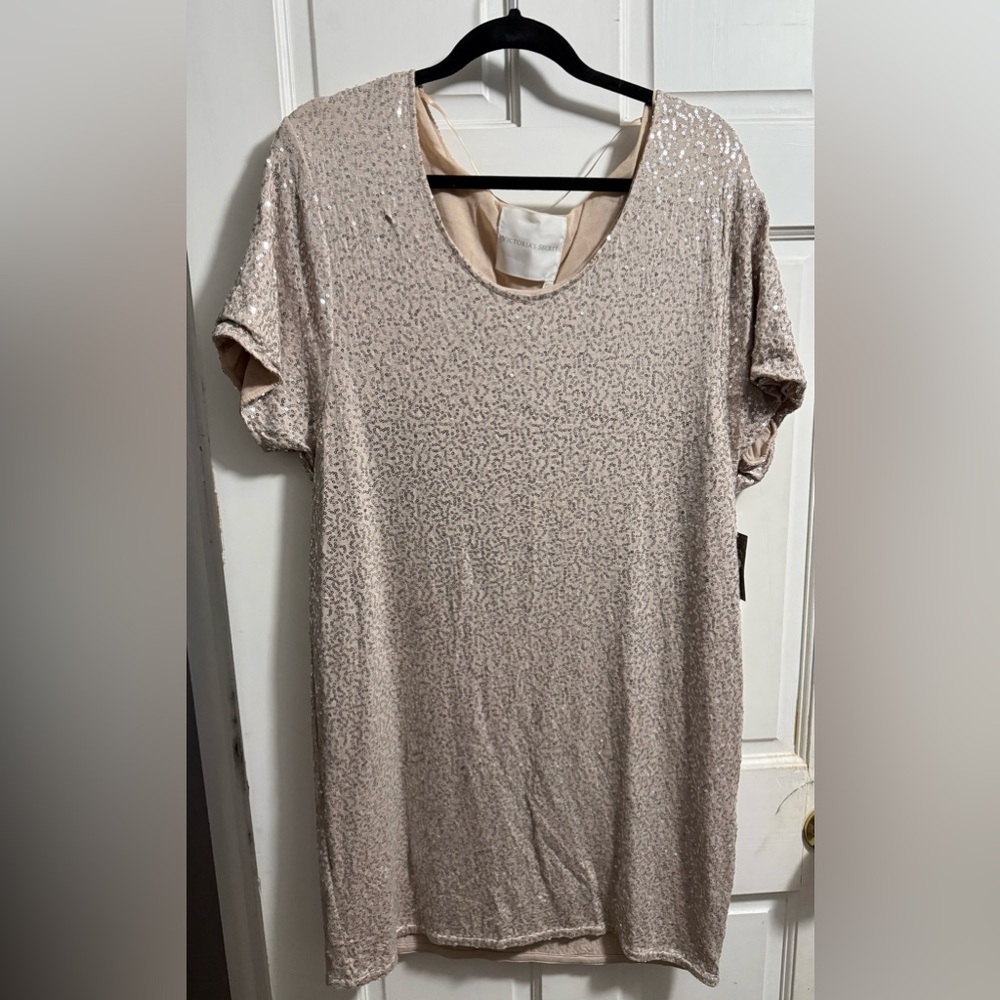 Victoria's Secret Beige Sequin Dress